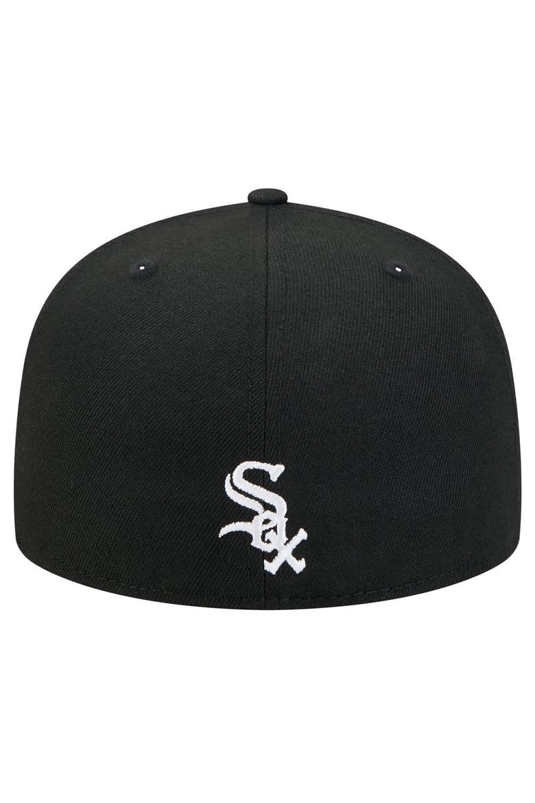 Men's New Era Black Chicago White Sox Ransom 59FIFTY Fitted Hat, Alternate, color, Black