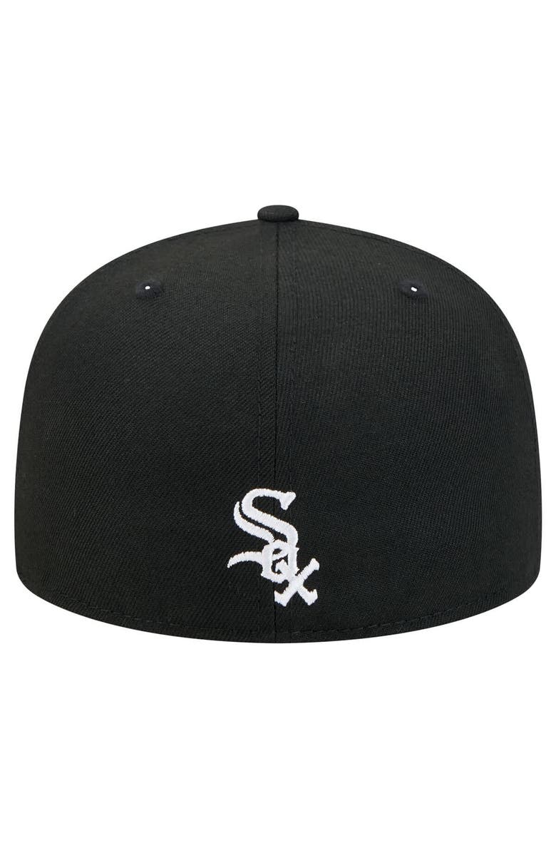 New Era Men's New Era Black Chicago White Sox Ransom 59FIFTY Fitted Hat, Alternate, color, Black