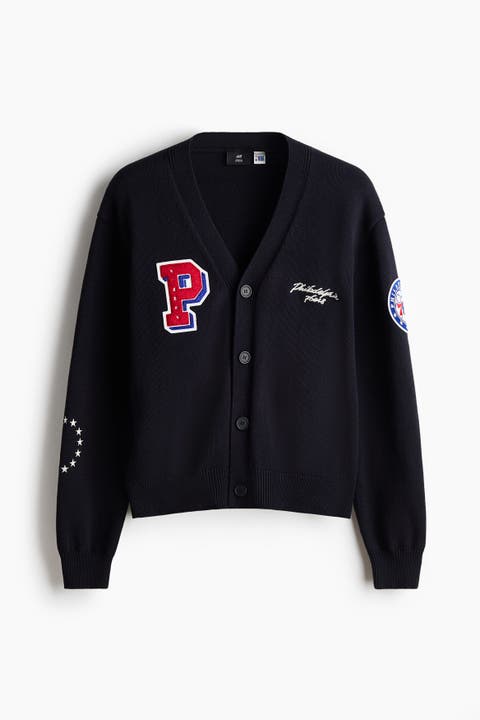 Regular Fit Embroidered-motif Cardigan
