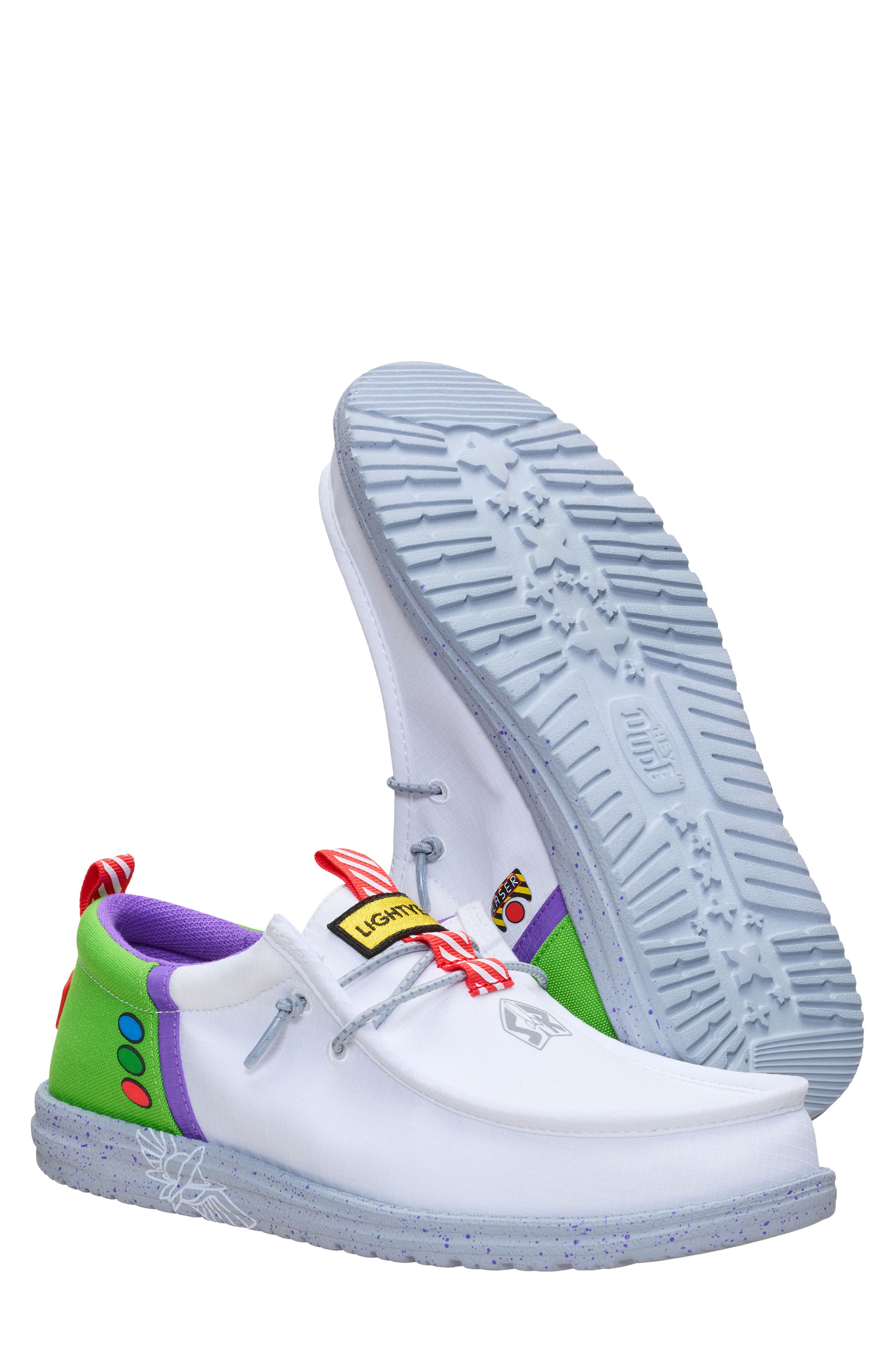 x Toy Story Wally Buzz Lightyear Slip-On, Alternate, color, GREEN MULTI