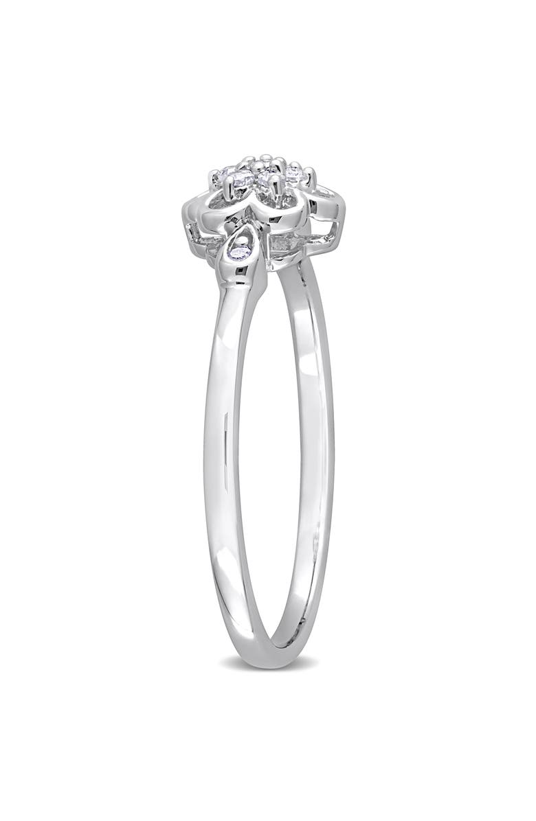DELMAR Wavy Diamond Ring - 0.17ct., Alternate, color, Silver