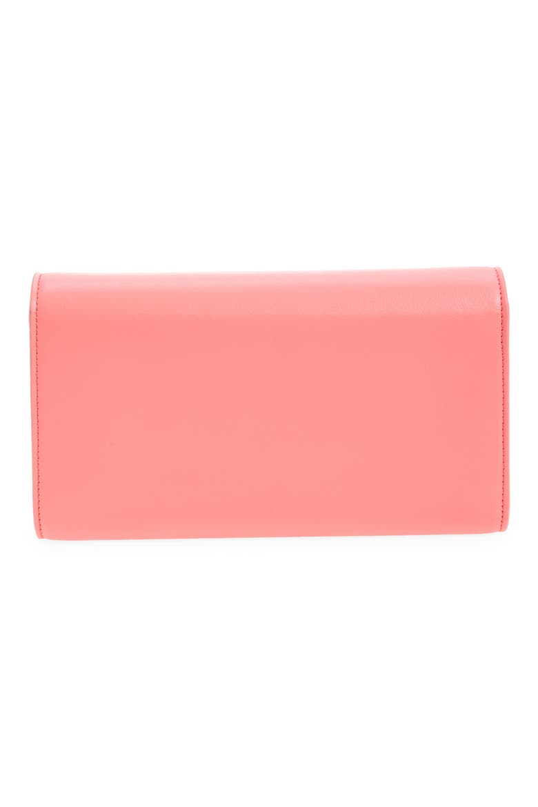 Bettina Leather Wallet on a Chain, Alternate, color, 9147 GRAPEFRUIT/ GOLD