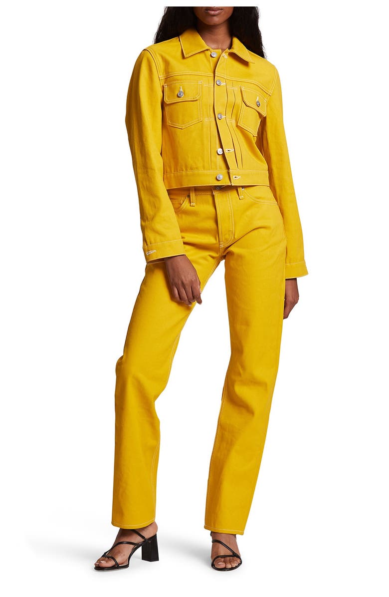 Hudson Jeans Lola Shrunken Trucker Jacket, Main, color, 