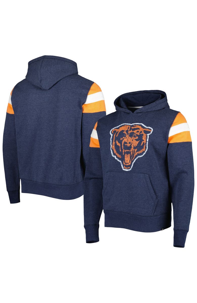 '47 Men's '47 Navy Chicago Bears Legacy Premier Nico Pullover Hoodie, Alternate, color, Heather Navy