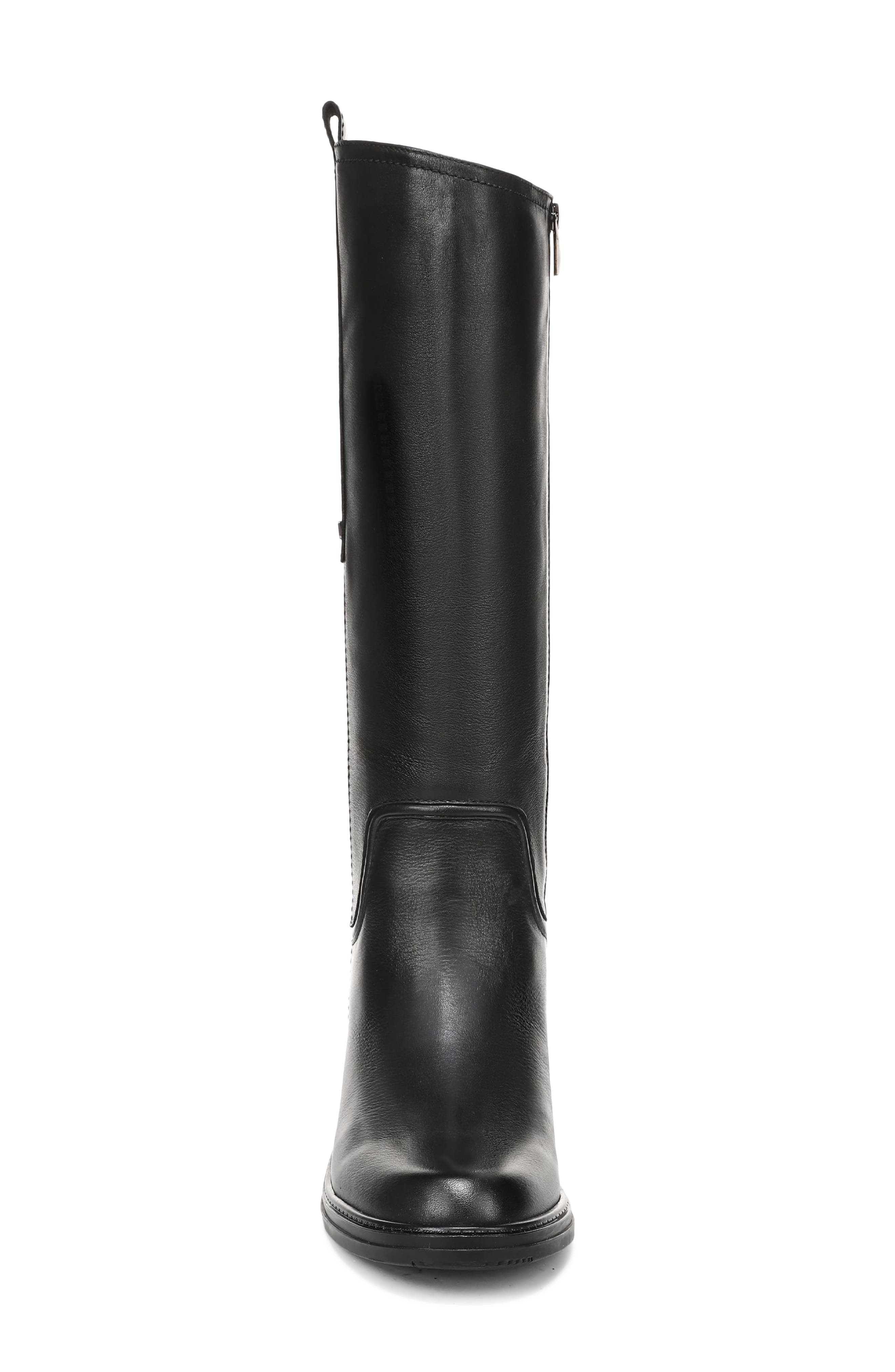Olive Knee High Boot, Alternate, color, BLACK LEATHER