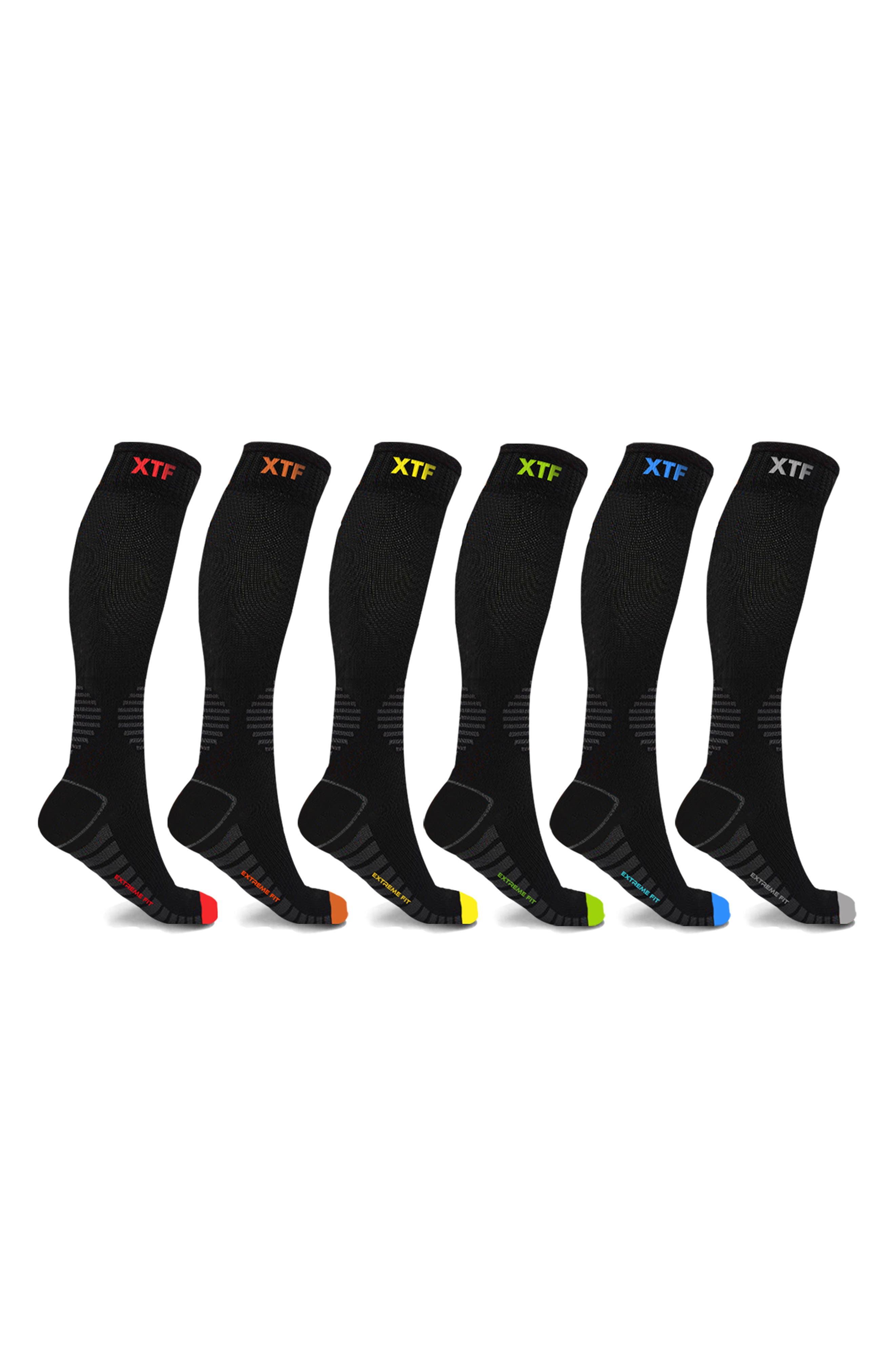 EXTREME FIT Assorted 6-Pack Antifatigue Recovery Socks
