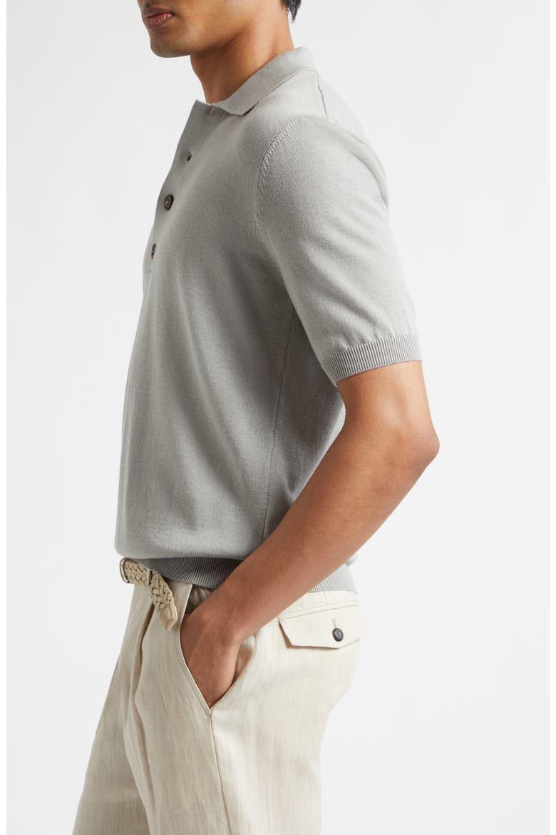 Cotton & Cashmere Polo, Alternate, color, 80 CLAY
