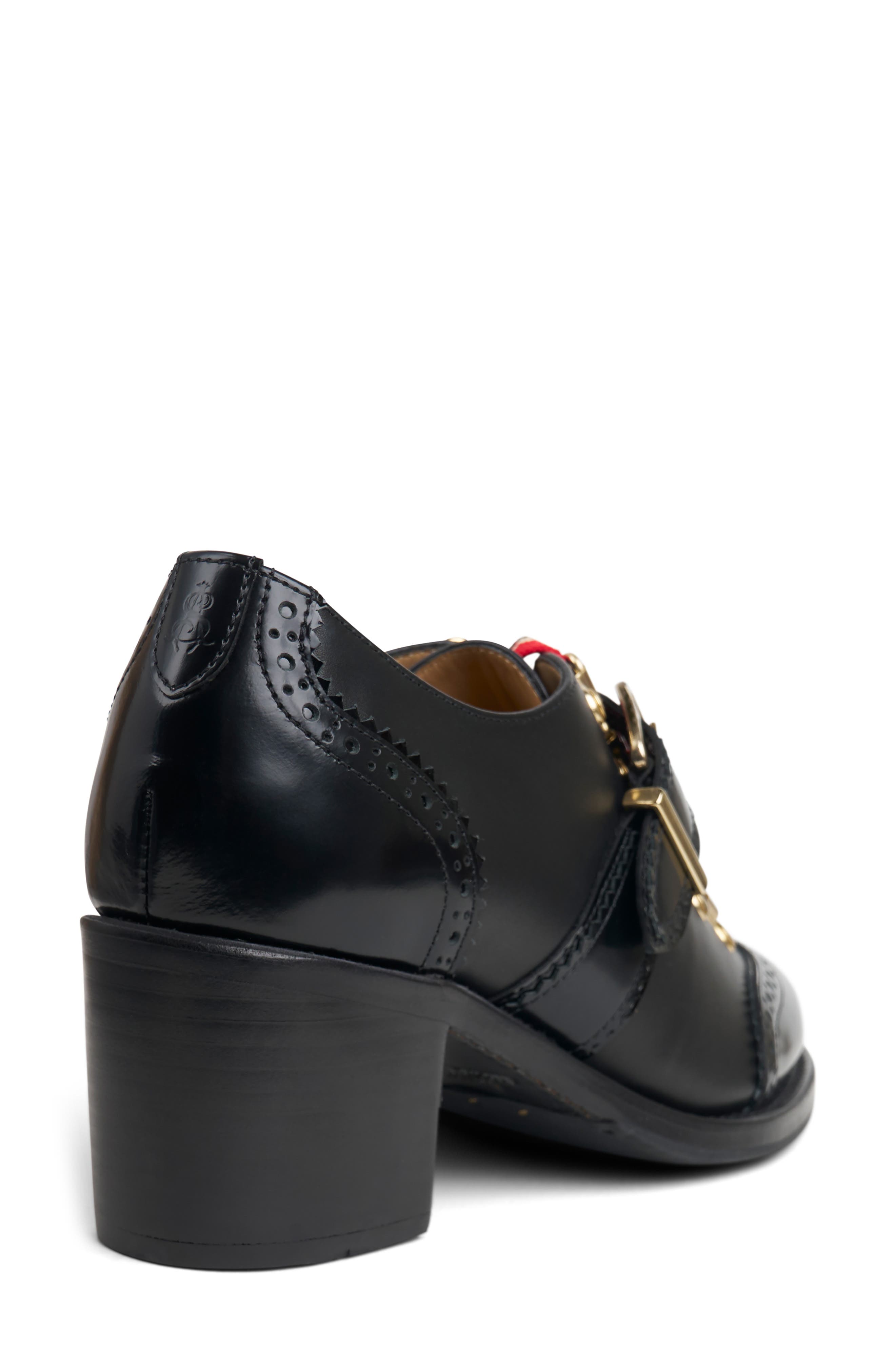 The Office of Angela Scott Mrs. Logan Wingtip Oxford Pump, Alternate, color, Black