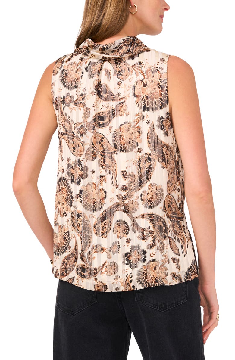 Vince Camuto Cowl Neck Sleeveless Top, Alternate, color, 