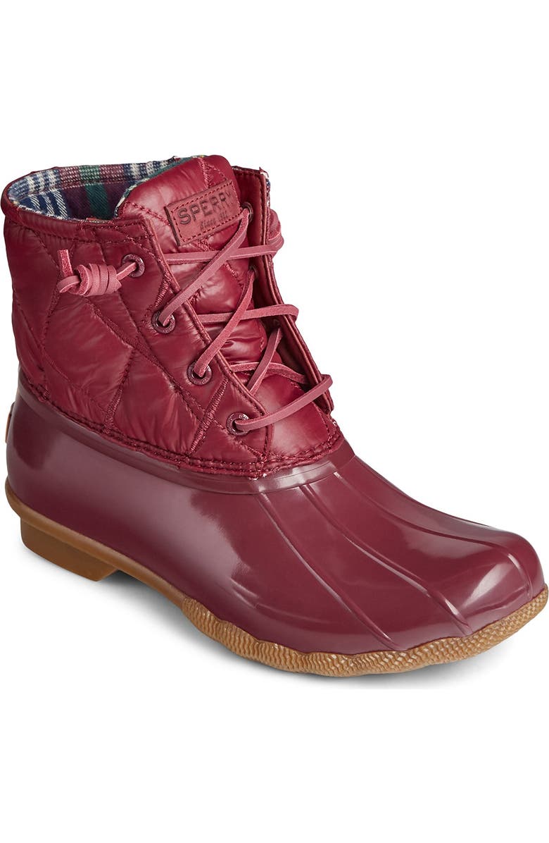 Sperry Saltwater Nylon Quilted Duck Boot, Main, color,