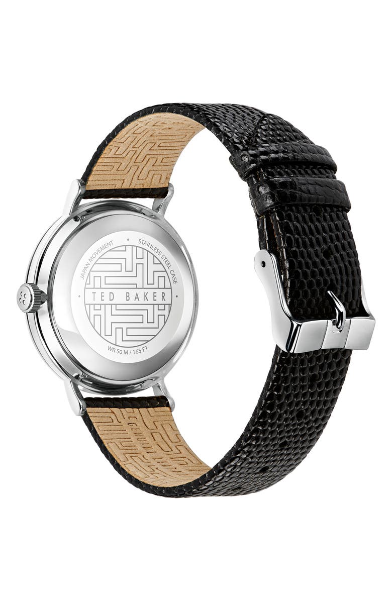 Ted Baker London Phylipa Peonia Leather Strap Watch, 37mm, Alternate, color, 