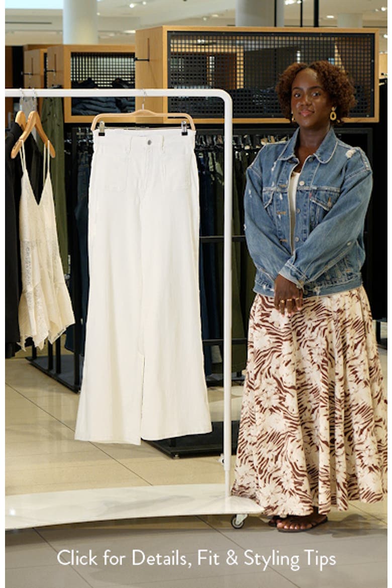 Good Waist Patch Pocket High Waist Palazzo Jeans video