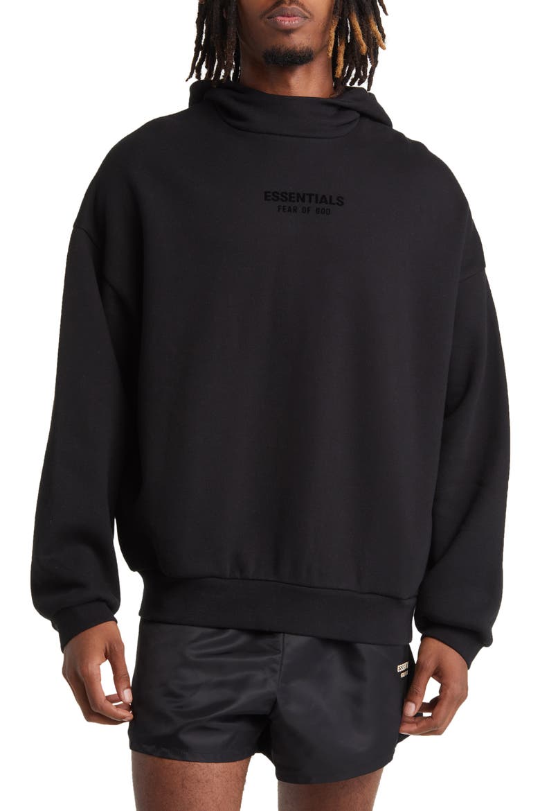 Essential Hoodie, Main, color, JET BLACK