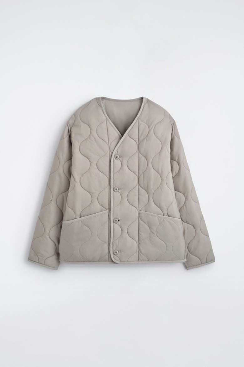 Reversible Quilted Jacket, Alternate, color, LIGHT GRAY
