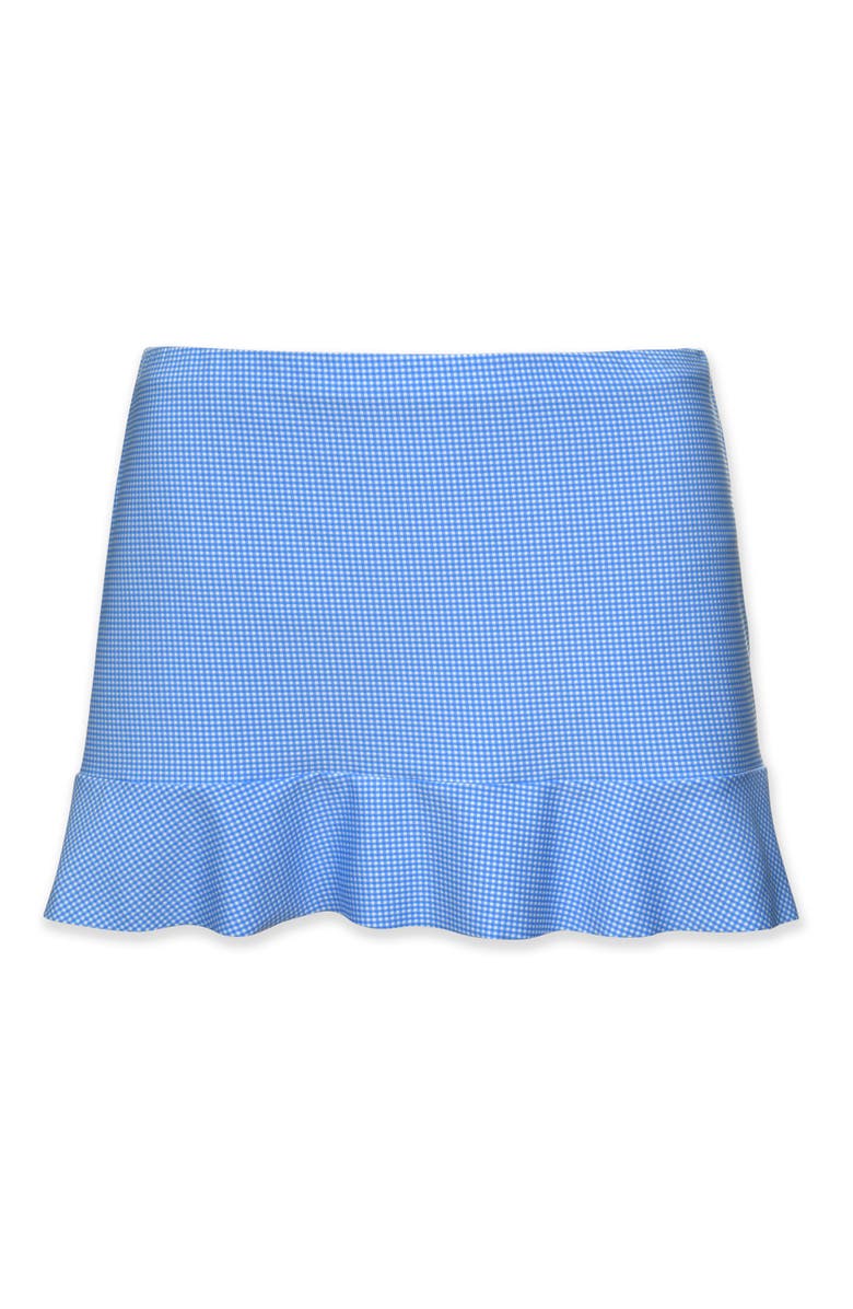 HELEN JON Ruffle Hem Skirted Bottom, Alternate, color, Peri Gingham