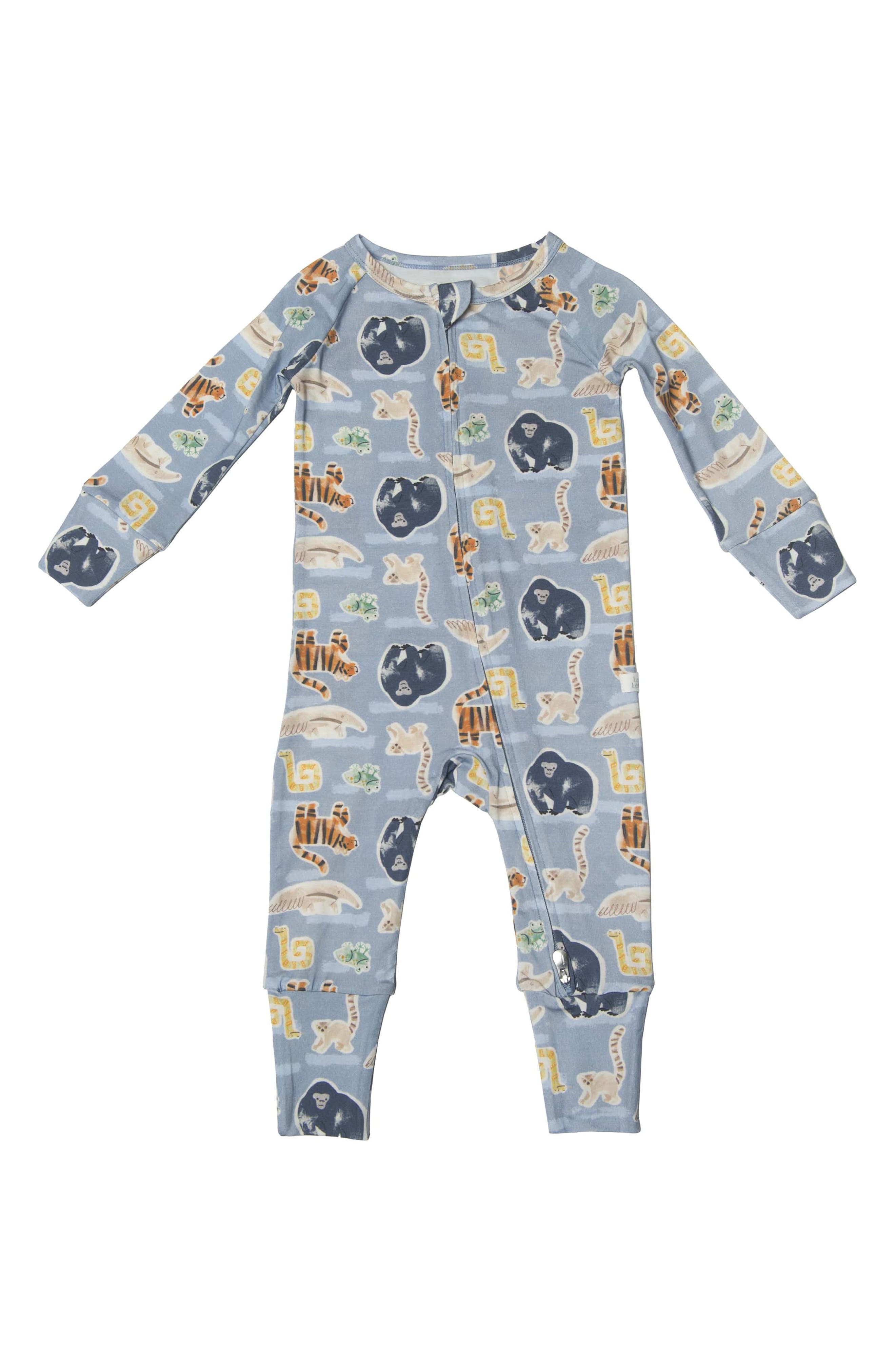 Loulou Lollipop Jungle Friends Fitted One-Piece Pajamas