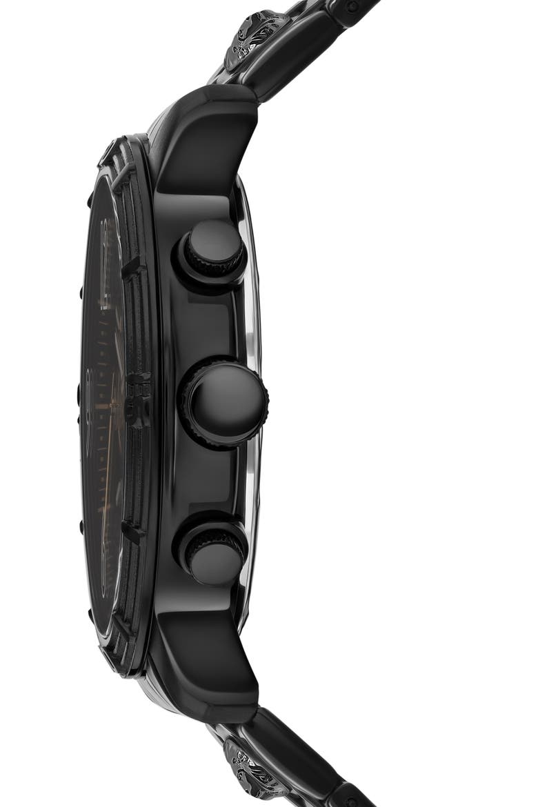 Bicocca Chronograph Bracelet Watch, 46mm, Alternate, color, IP BLACK