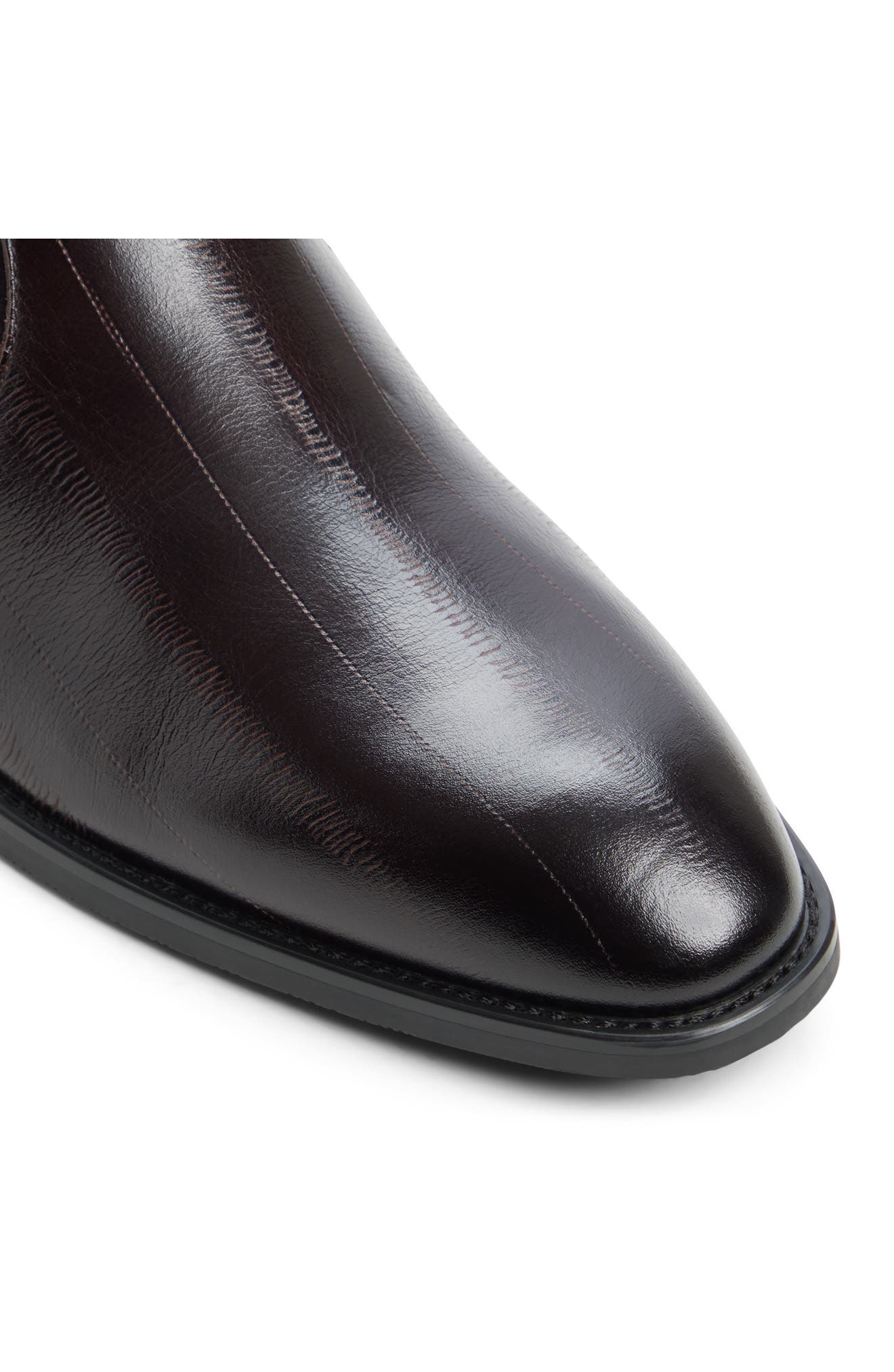 Chander Leather Boot, Alternate, color, DARK BROWN