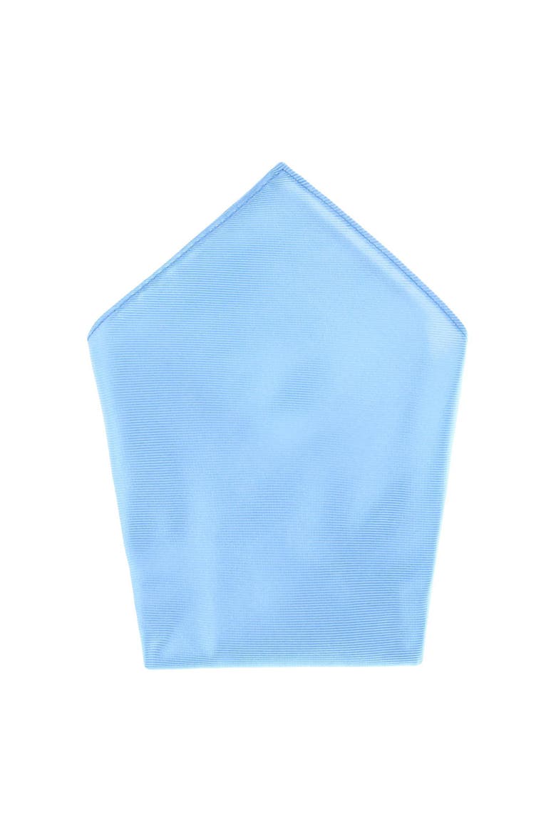 The Gatsby Silk Pocket Square 12x12 Men's Formal Accent, Main, color, Light Blue