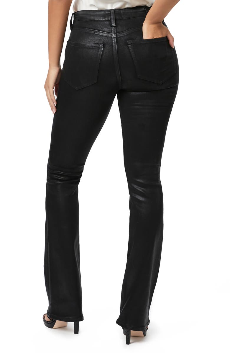 PAIGE Hourglass Curvy Coated High Waist Bootcut Jeans, Alternate, color, 