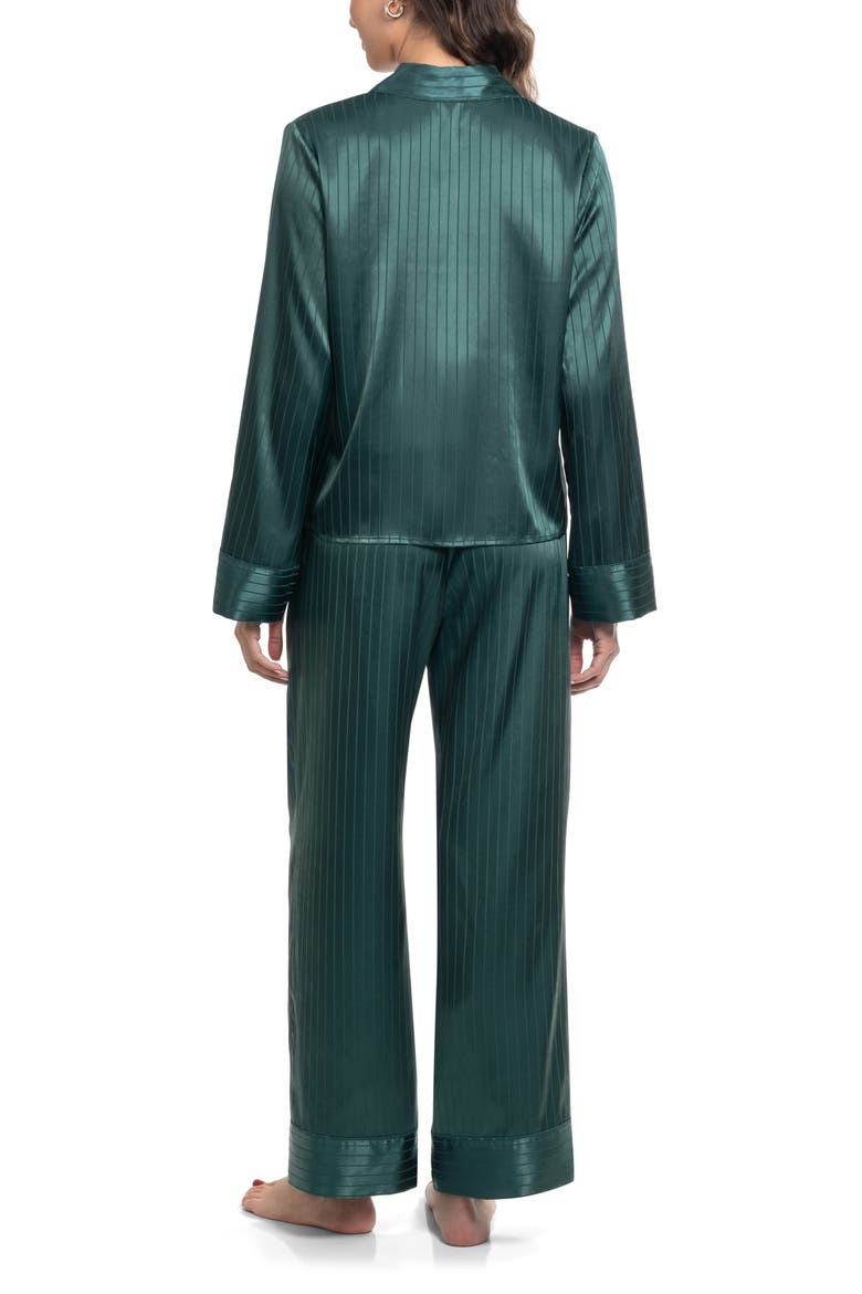 Sherry Jacquard Pajamas, Alternate, color, JUNIPER