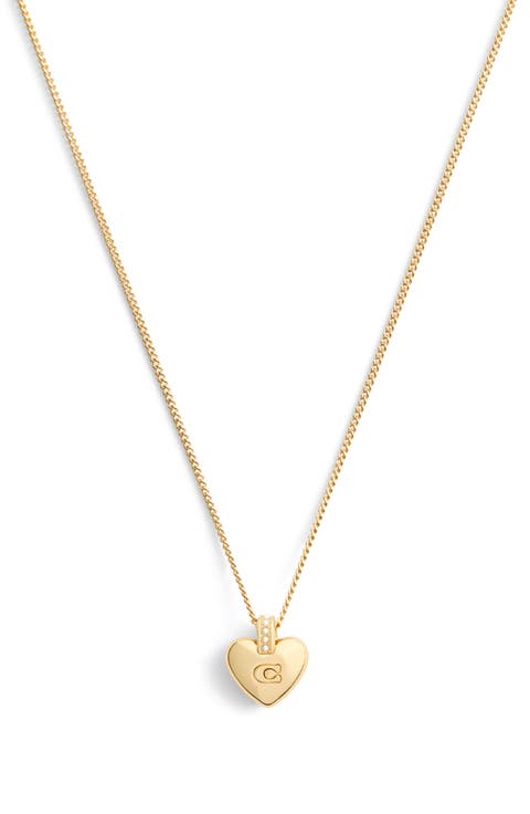 Puffy Heart Pendant Necklace