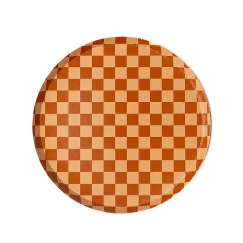 Checkered Dessert Plates