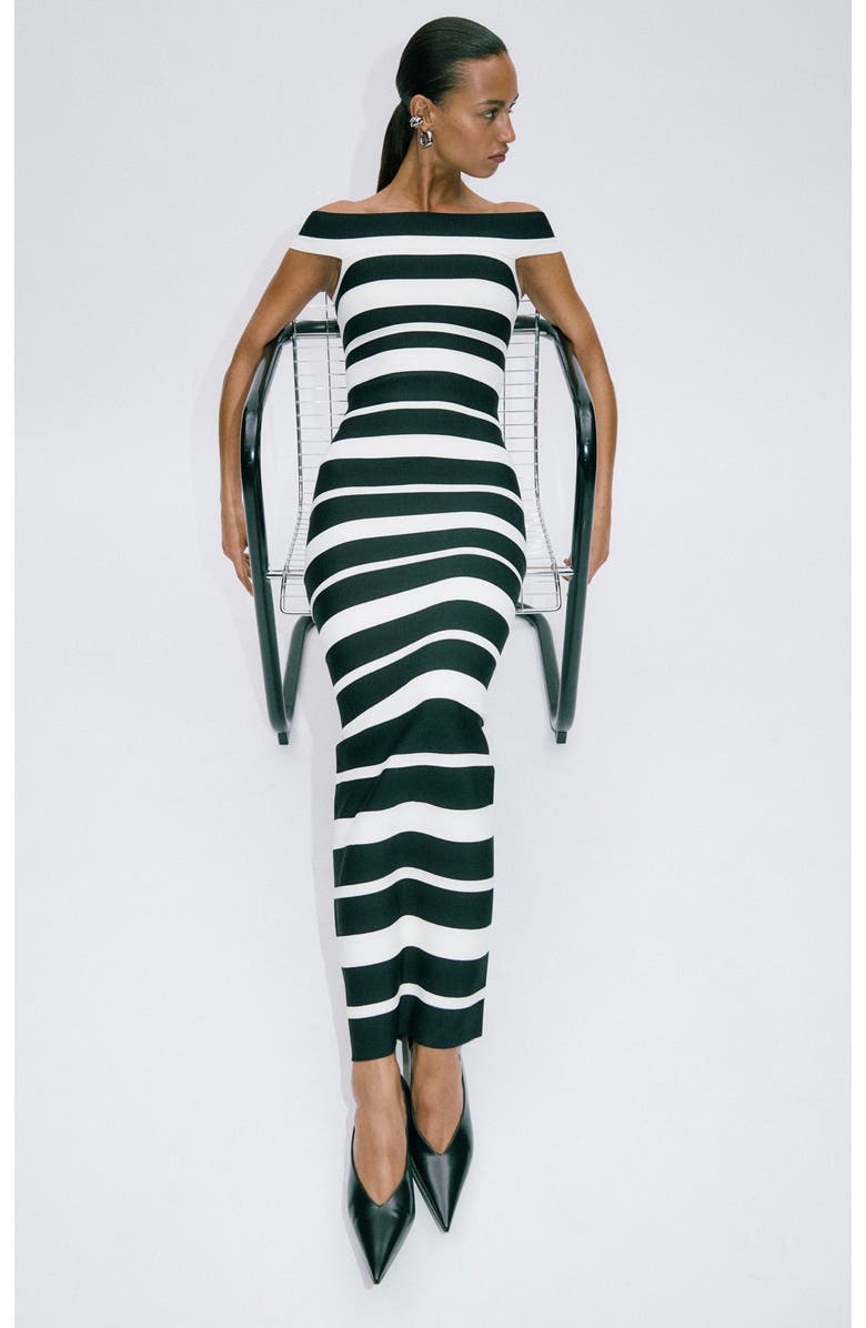 Herve Leger The Kiva Gown, Main, color, Black Alabaster