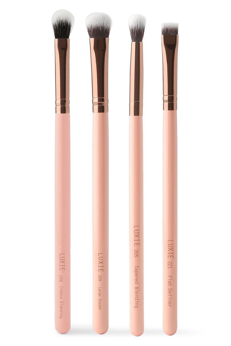 Rose Gold Eye Brush Set, Main, color, NO COLOR