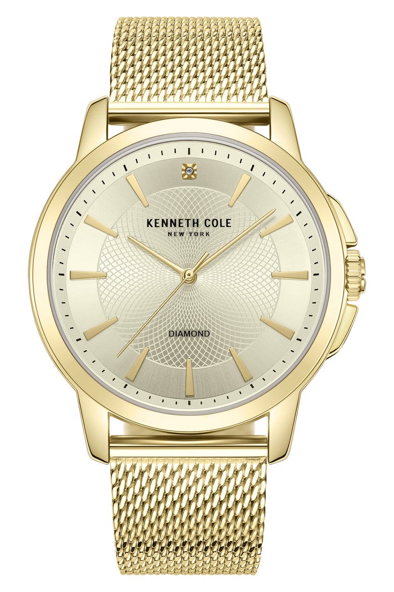 Diamond Bracelet Watch, 44mm - 0.005ct., Main, color, GOLD