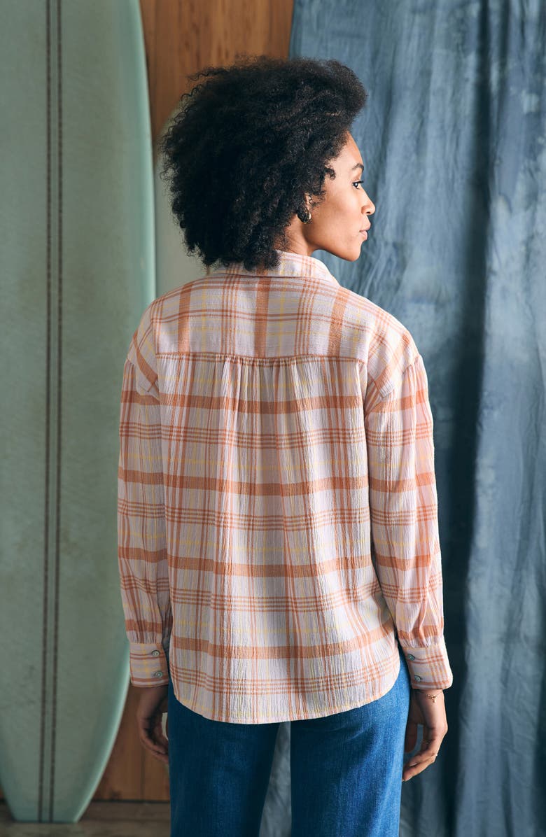 Faherty Olli Check Shirt, Alternate, color, Aroma Plaid