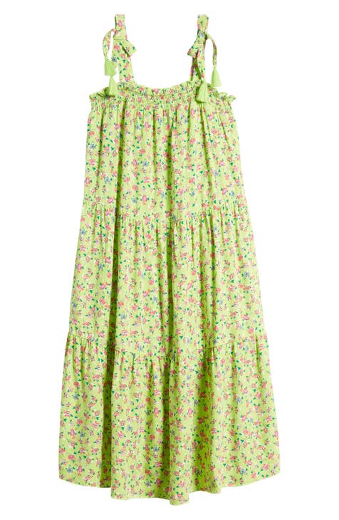 Kids' Floral Tassel Maxi Dress (Big Kid)