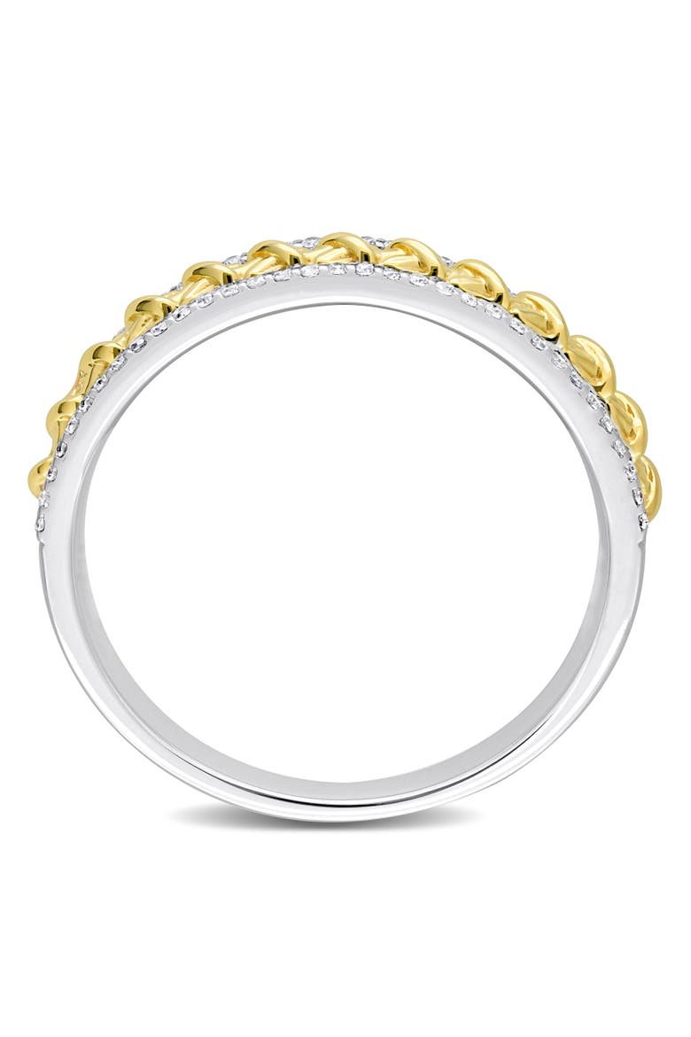 Diamond Eternity Ring 14k Two-Tone Gold, Alternate, color, Yellow Gold