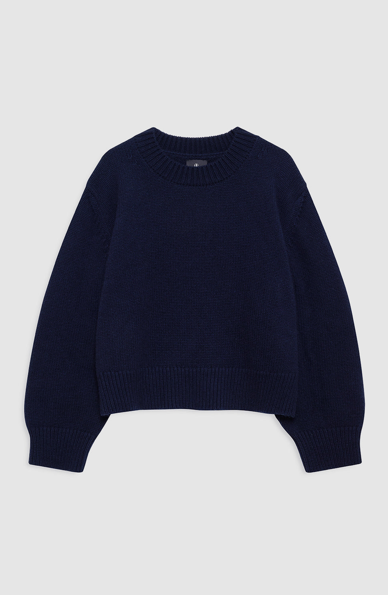 ANINE BING Roni Sweater, Alternate, color, Midnight Blue