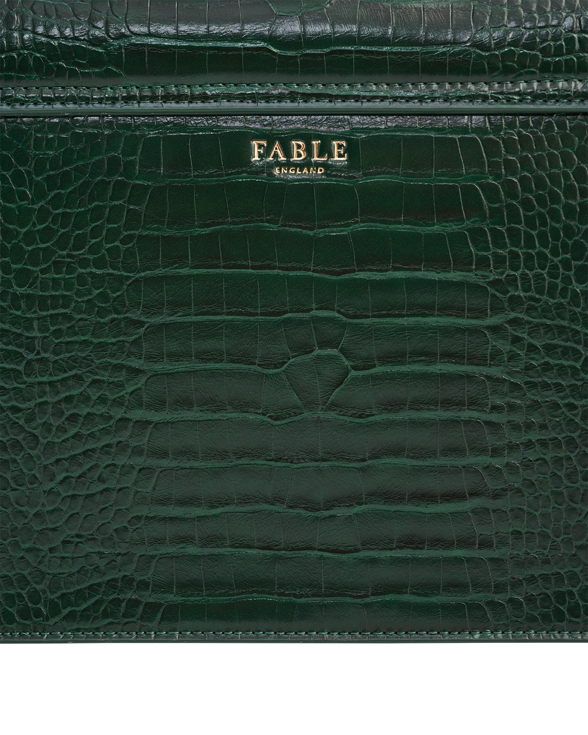 Eliza Croc Top Handle Purse, Alternate, color, Dark Green