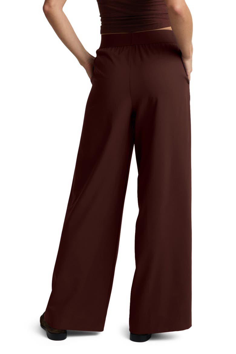 Pleated Wide Leg Pants, Alternate, color, ICED MOCHA