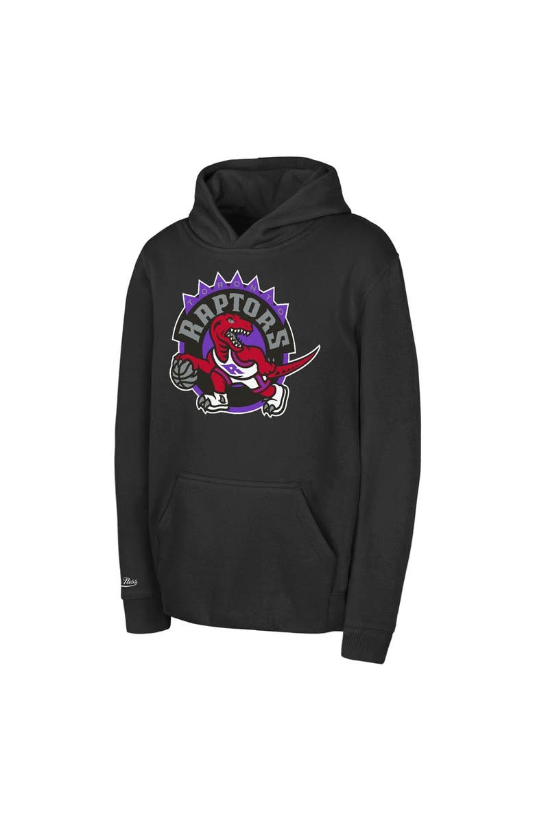 Mitchell & Ness Preschool Mitchell & Ness Black Toronto Raptors Retro Logo Pullover Hoodie, Main, color, Black