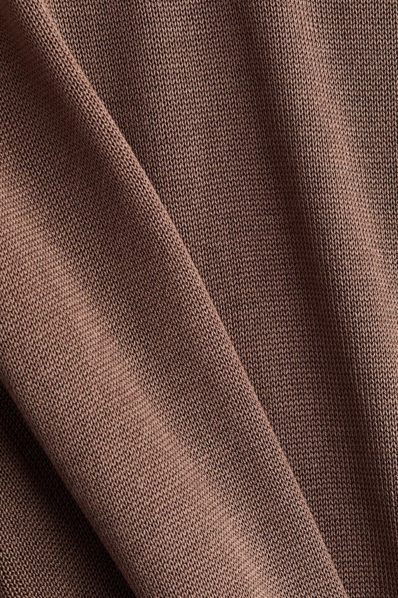 Short-sleeved Fine-knit Top, Alternate, color, Dark taupe