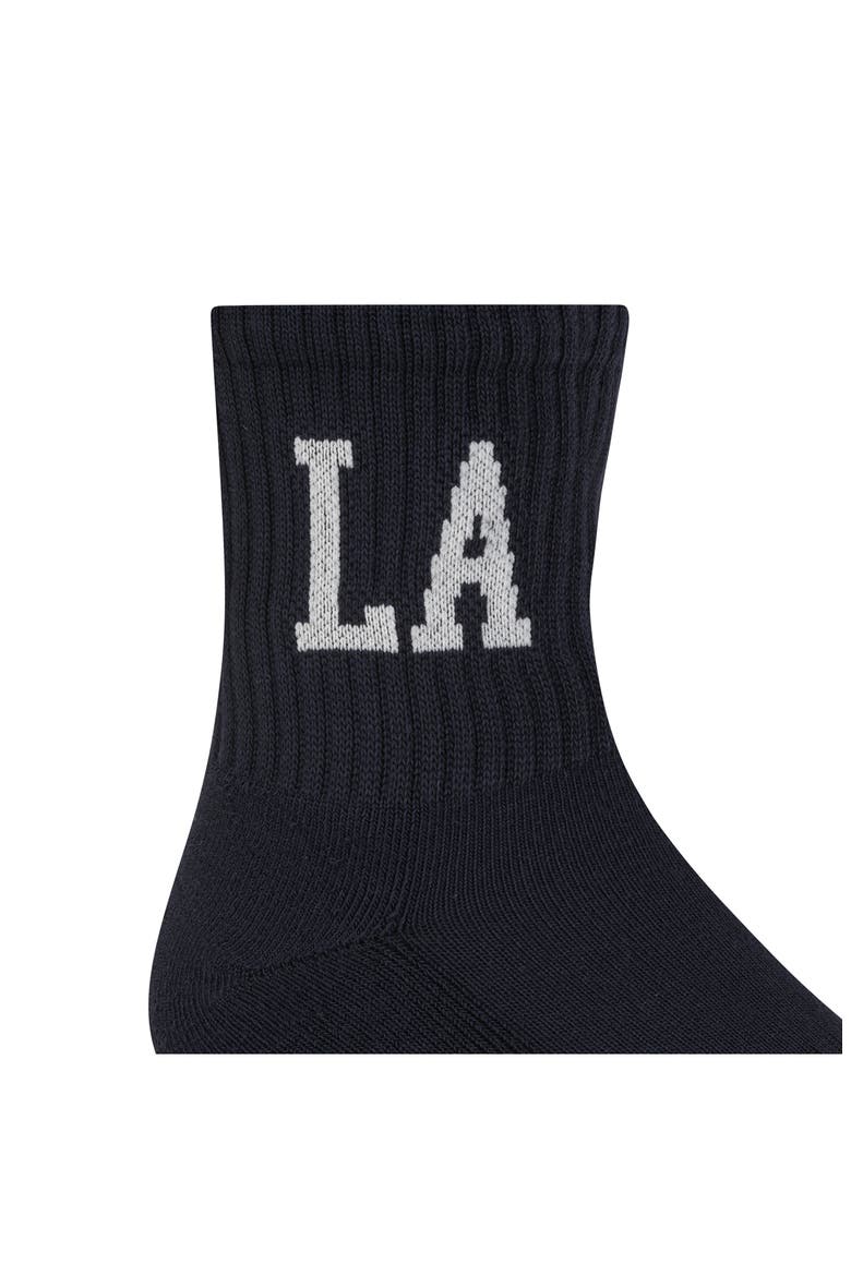 6-Pack Assorted Terry Quarter Crew Socks, Alternate, color, NAVY