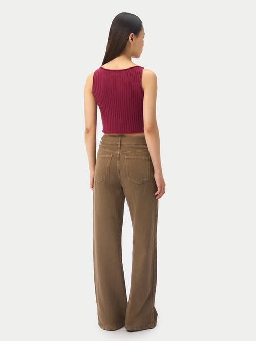Gobi Mongolian Cashmere Cashmere Crop Top In Pink