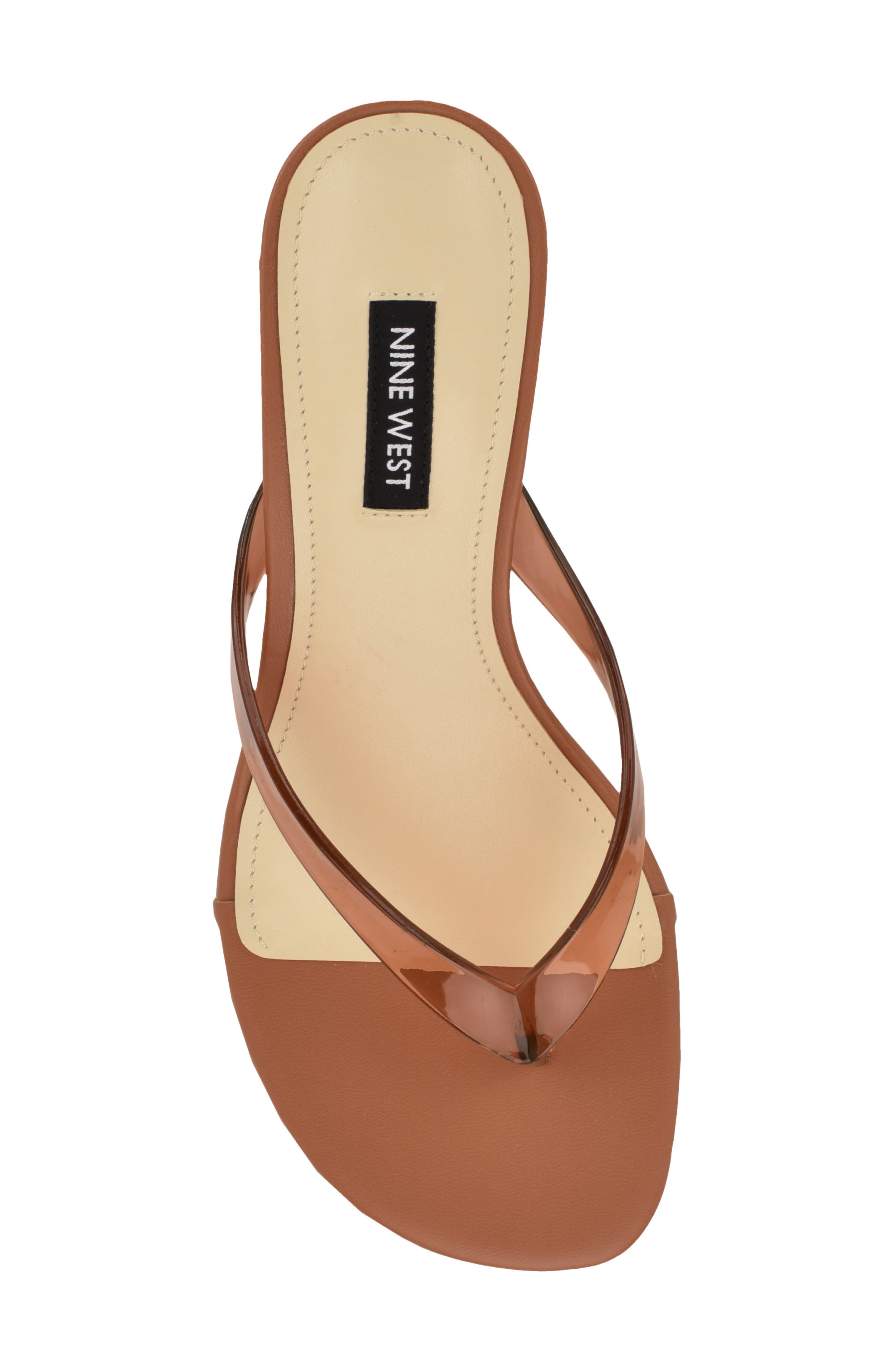 Crisee Kitten Heel Flip Flop, Alternate, color, LIGHT BROWN
