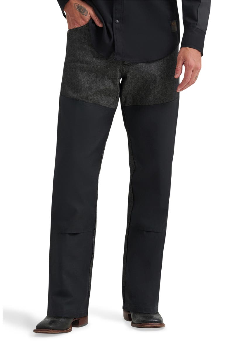 Filson x Wrangler Two Tone Western Jeans, Main, color, BLACK