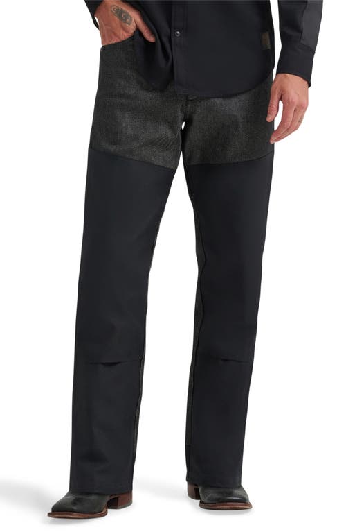 Wrangler X Filson Two Tone Western Jeans In Black