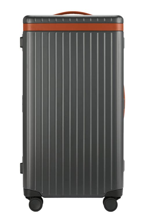 Carl Friedrik The Trunk Suitcase in Grey /Cognac 