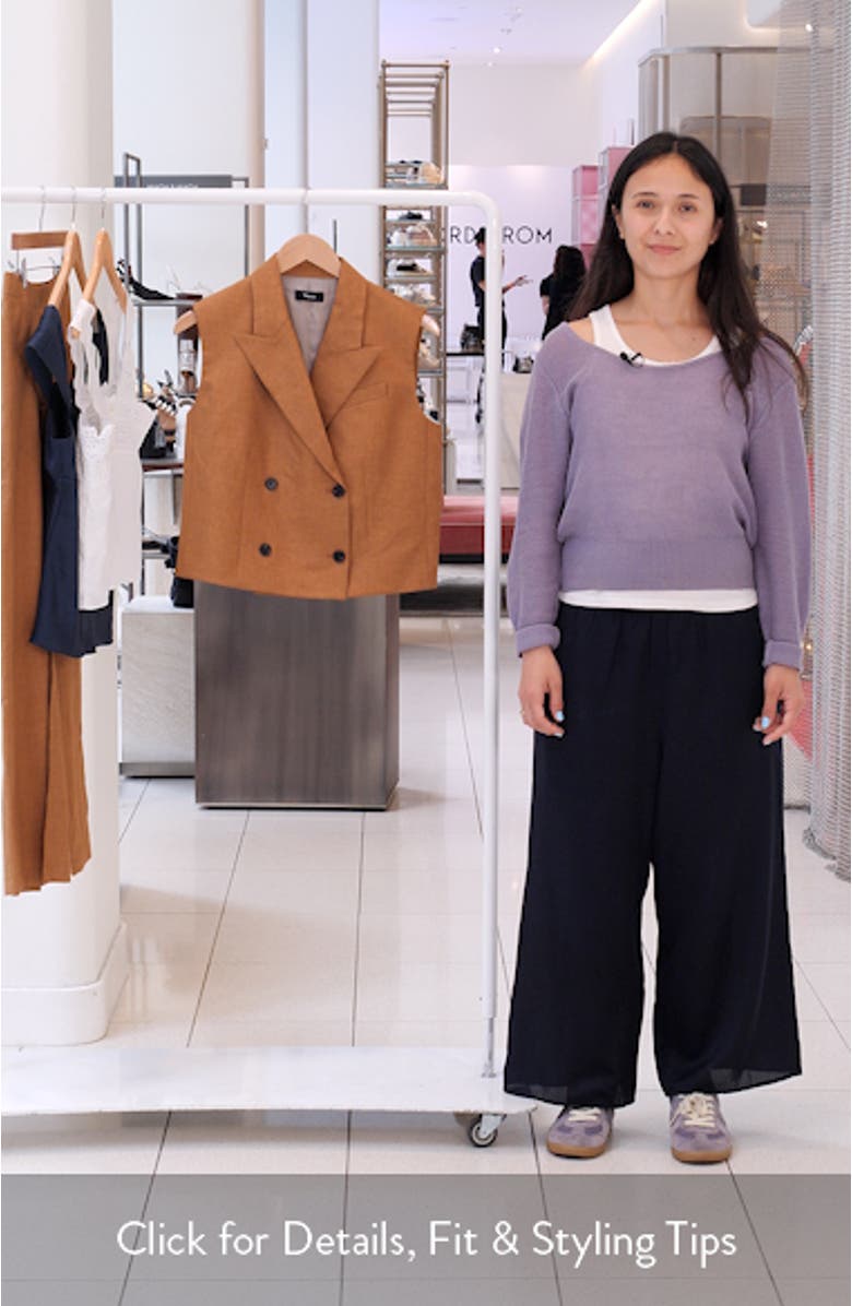 Double Breasted Crop Vest, sales video thumbnail