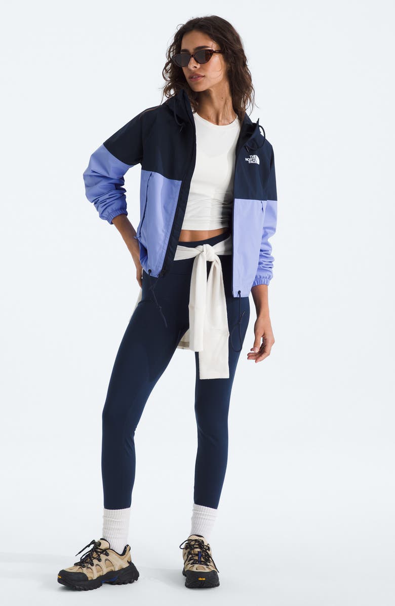 The North Face Antora Waterproof Rain Hoodie, Alternate, color, Periwinkle Glow/ Summit Navy