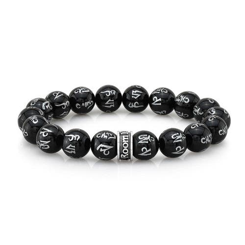 Room101 Ohm Bead Bracelet In Black