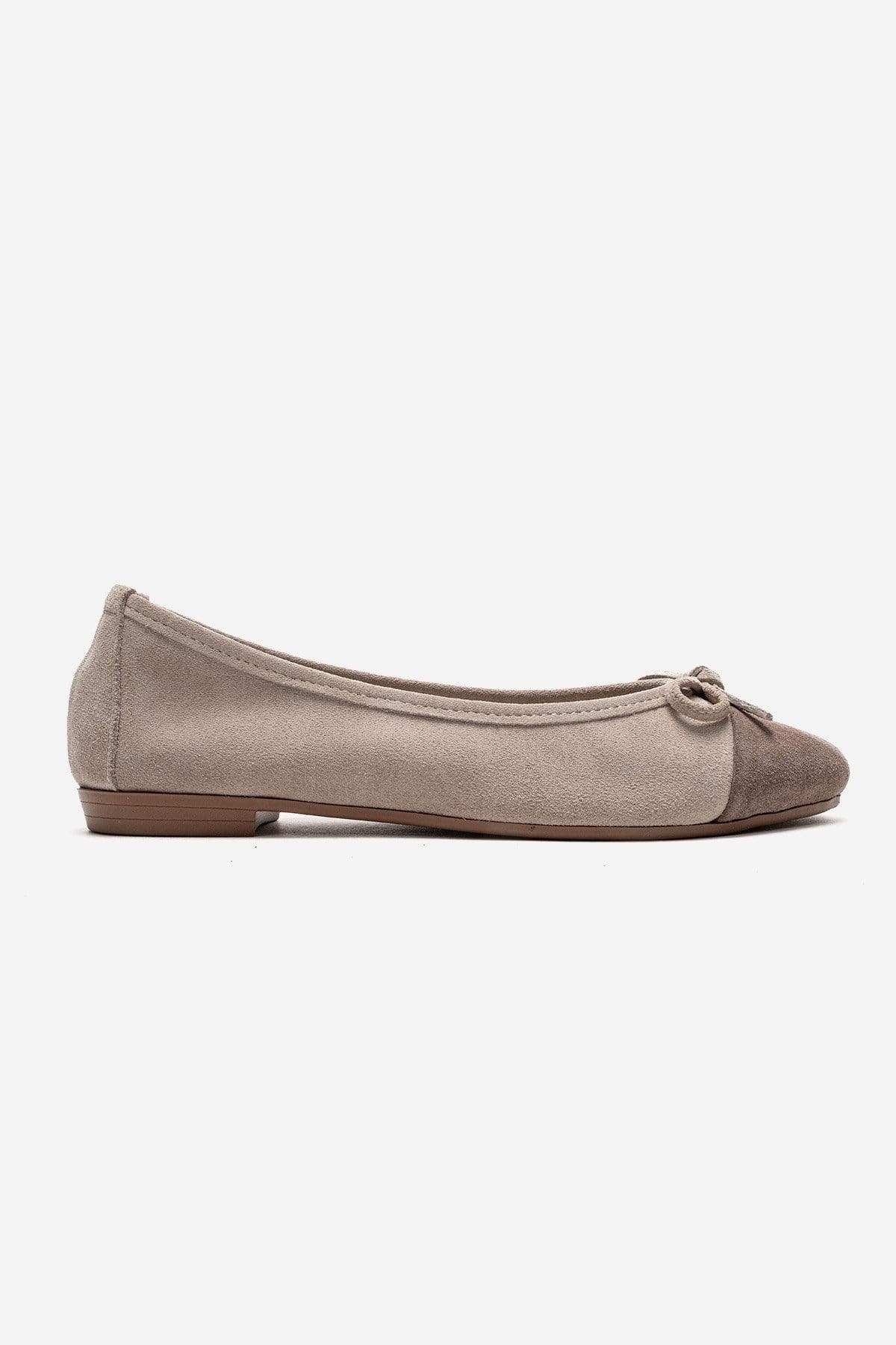 Boleo Leather Ballet Flat, Alternate, color, Beige Suede