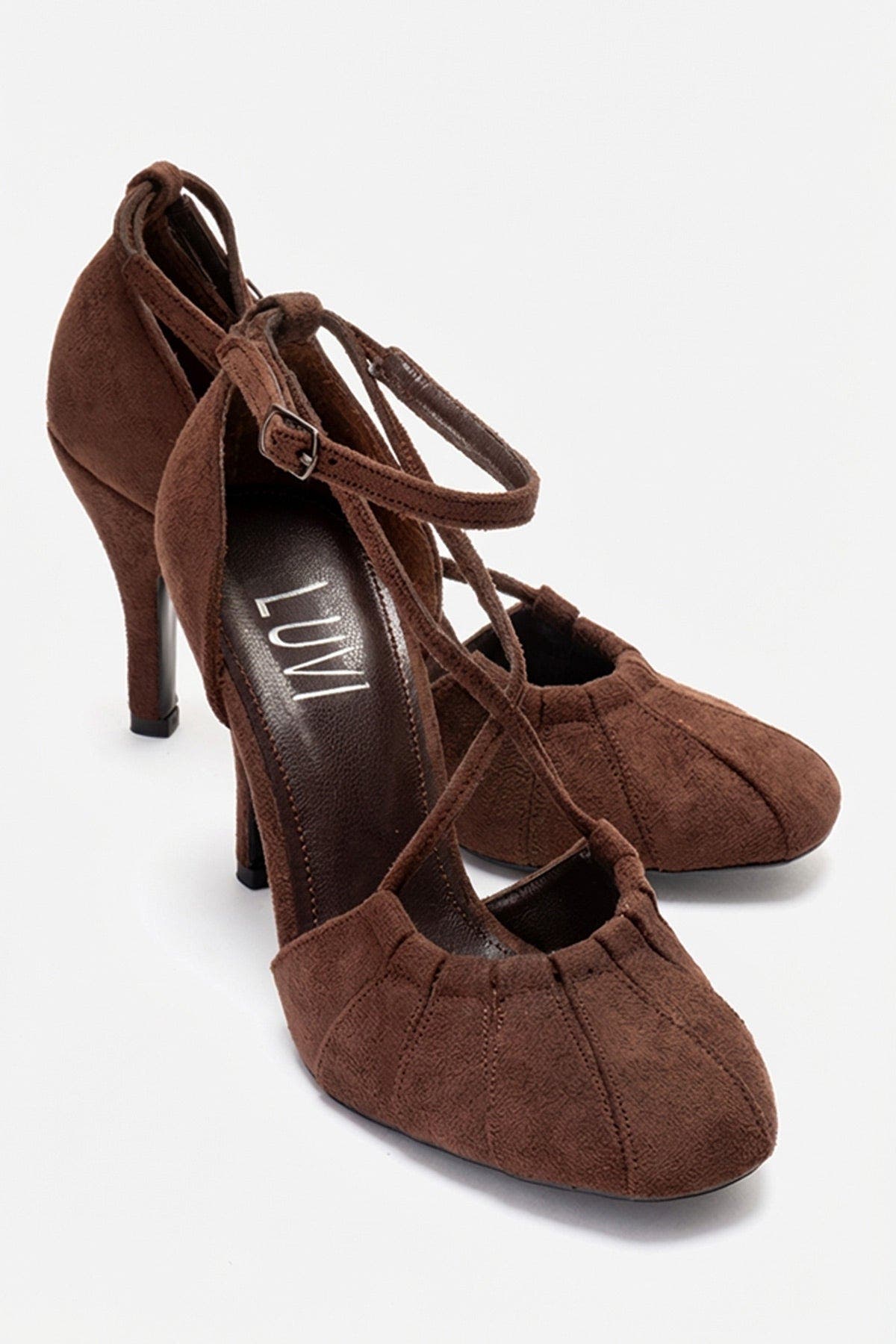 Eliza Stiletto Pump, Alternate, color, Brown Suede