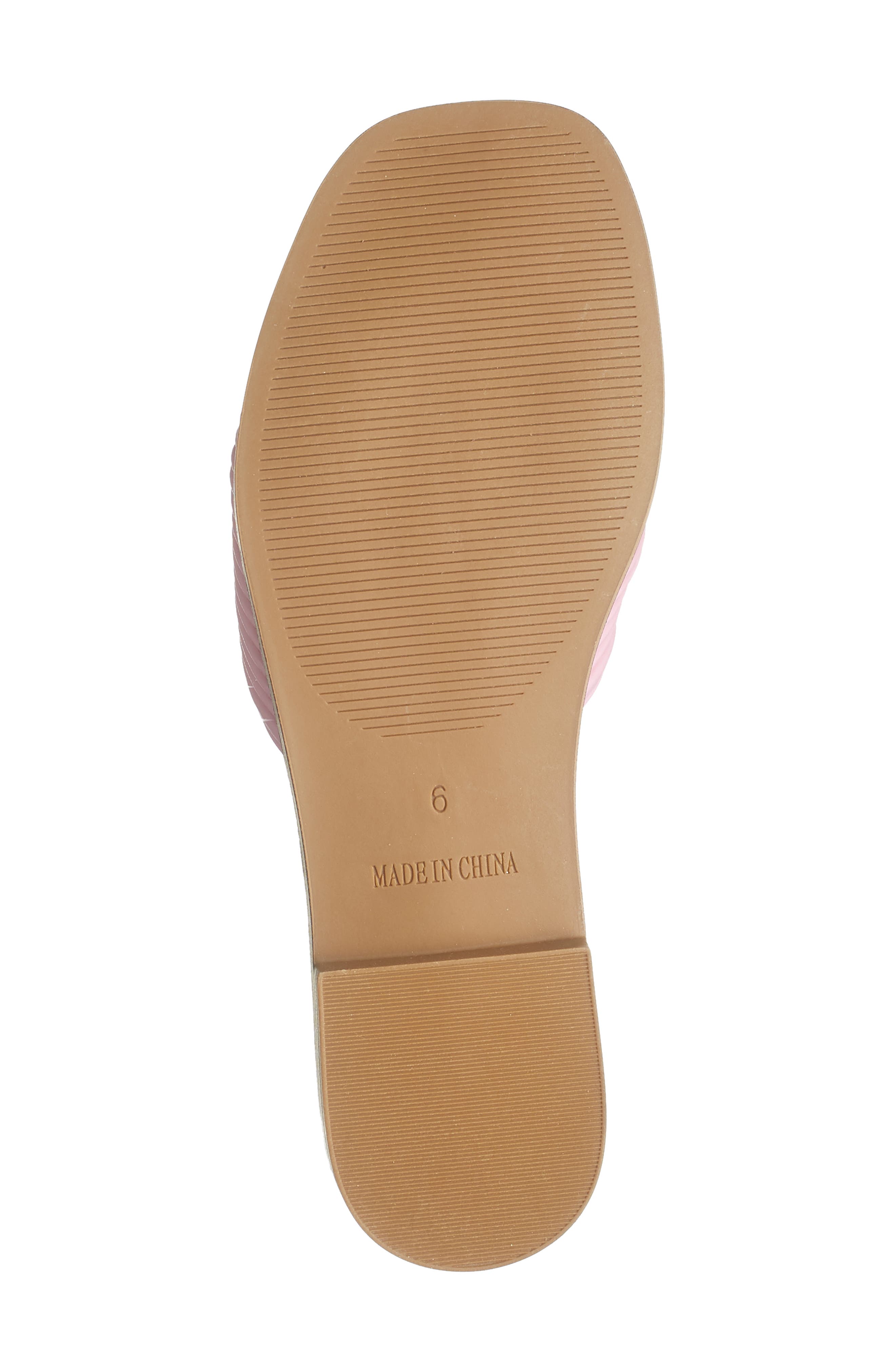 Willow Knot Slide Sandal, Alternate, color, PINK PU